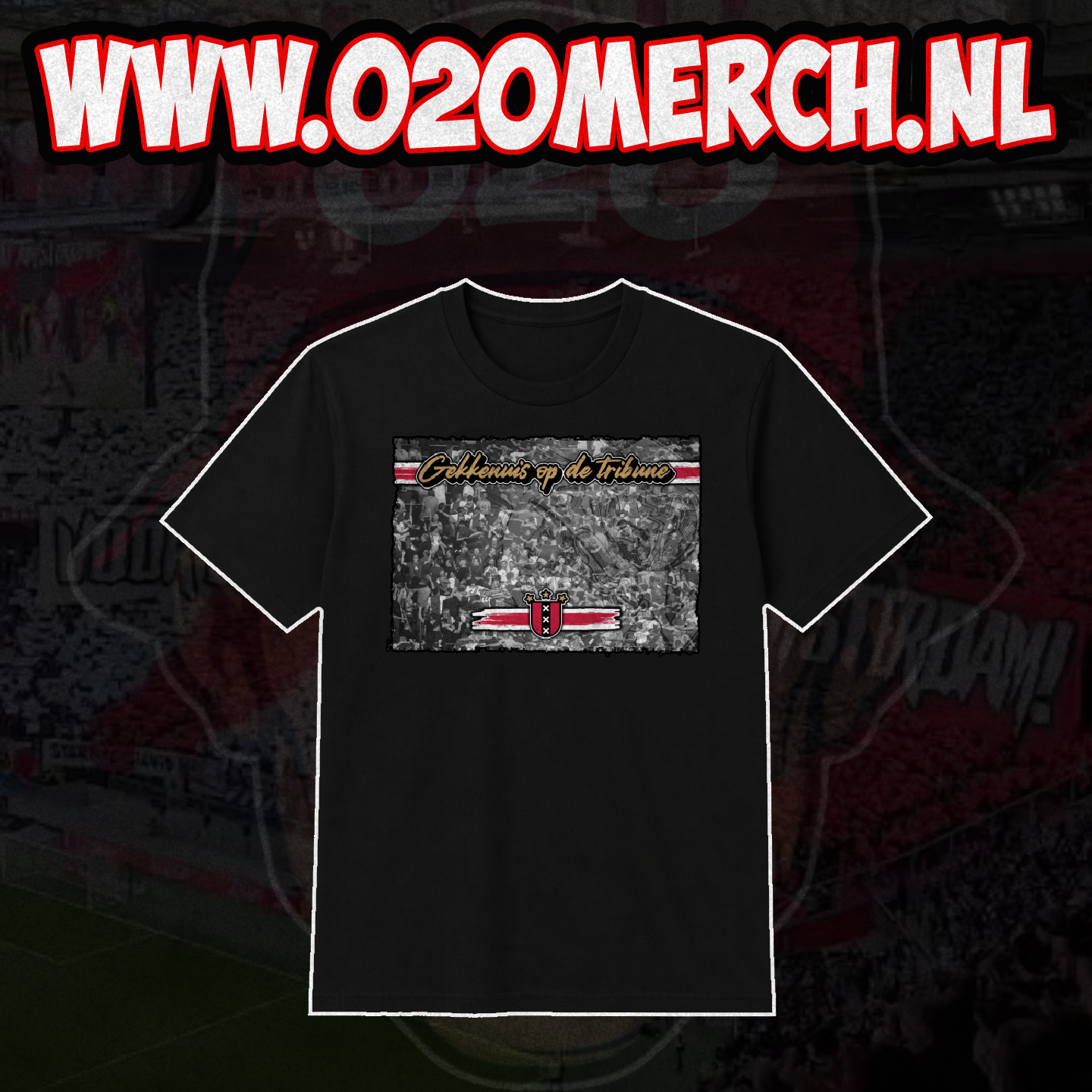 Gekkenhuis op de tribune T-shirt