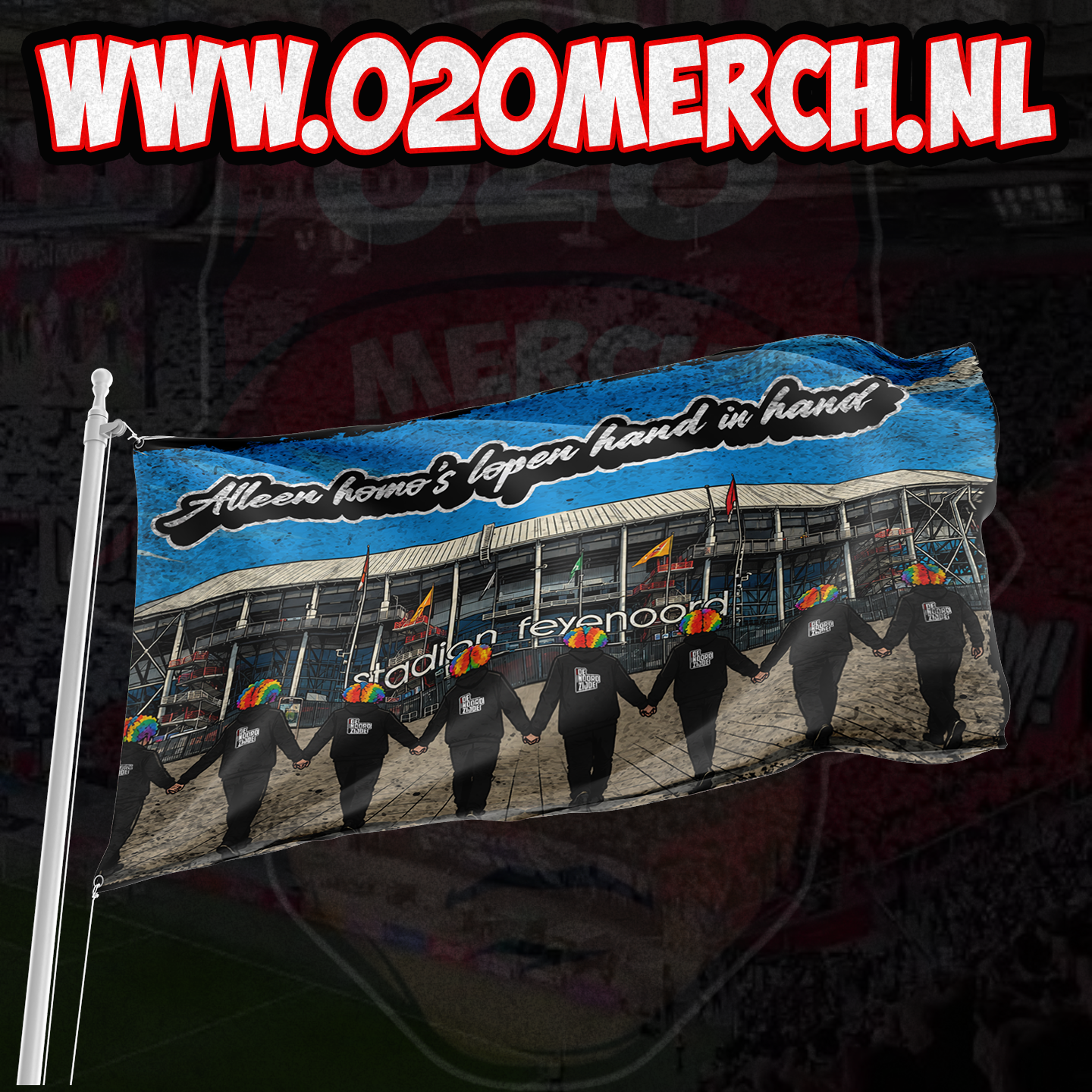 Alleen homo's vlag